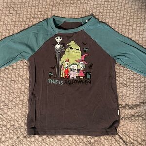 Little Sleepies Teal & Black Nightmare Before Christmas Long-Sleeve Tee